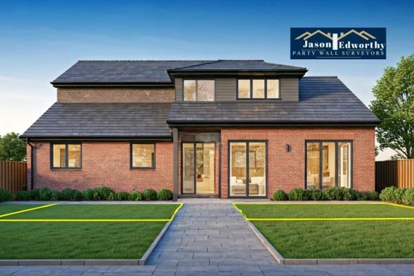 Home extension focusing on boundary line Margate